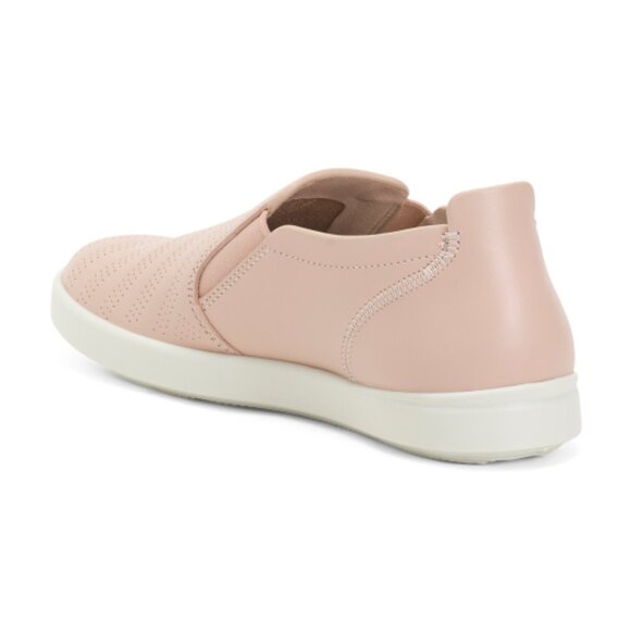 ECCO Made In Portugal Leather Travel Slip On Comfort Sneakers - Picture 2 of 3